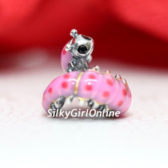 Pandora Cute Curled Caterpillar Charm 790762C01 - Picture 1 of 5